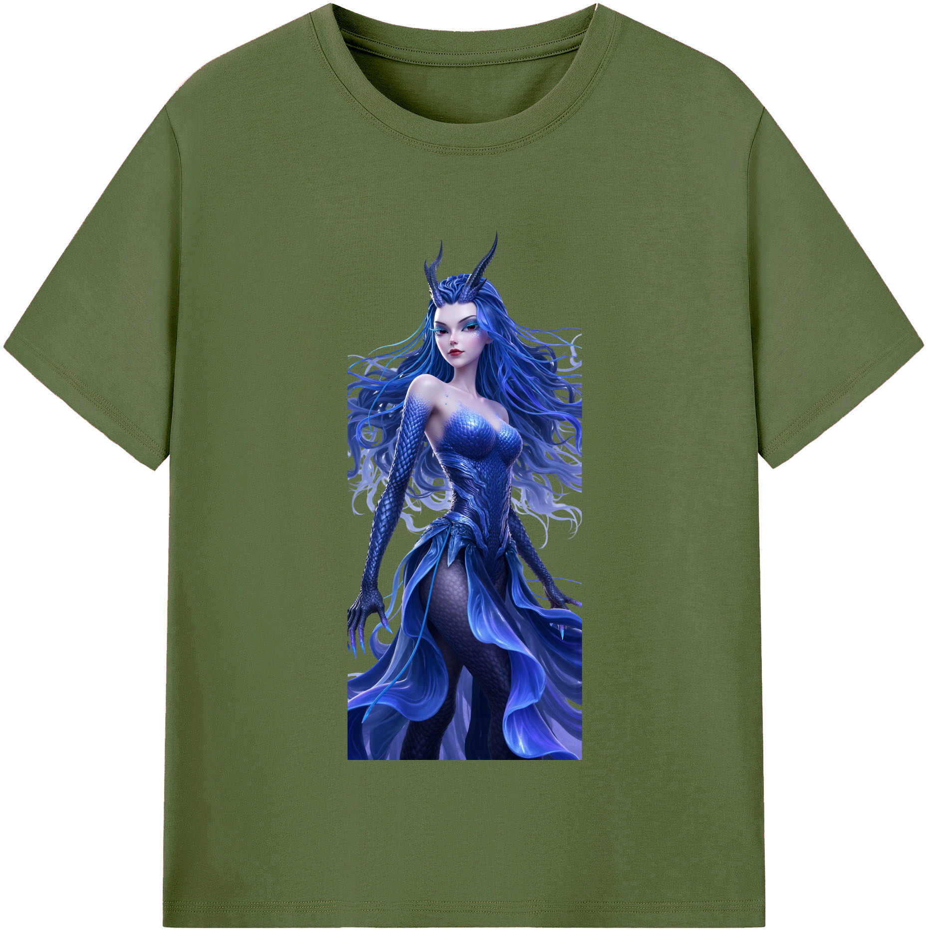 （画像用） Ne Zha 2 ナタ 魔童の大暴れ 綿100％半袖Tシャツ（フロントプリント）